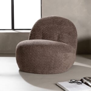 Venture Home - Omaha loungestol - Mørkegrå boucle - 65Ã84Ã61 cm